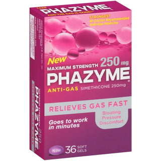 Phazyme Maximum Strength Gas And Bloating Relief, 250 Mg