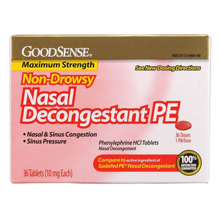 Good Sense Non-Drowsy Nasal Decongestant PE Tablets 10mg