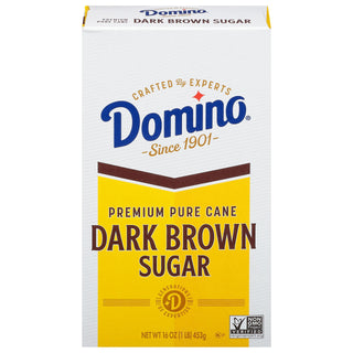 Domino Premium Pure Cane Dark Brown Sugar 1 Lb