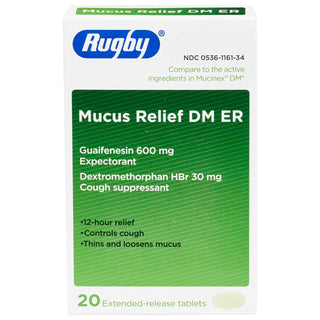 Rugby Mucus Relief DM ER 20ct