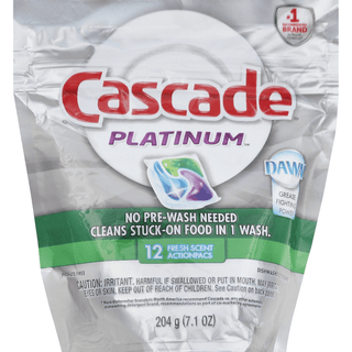 Cascade Platinum Dishwasher Detergent, Action Pacs, Fresh Scent