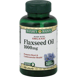 Nature's Bounty Flaxseed Oil, Organic, 1000 Mg, Softgels