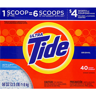 Tide Ultra Original Scent Powder Laundry Detergent 40 Loads 56 Oz