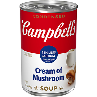Campbell's Cream Of Mushroom 25% Less Sodium, 10.75 Ounce
