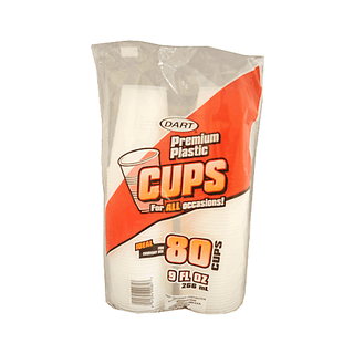 Dart Clear Plastic Cups 80
