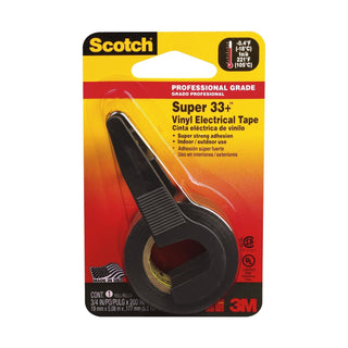 Scotch Super 33+ Vinyl Electrical Tape 3/4-in By 200-in Black 1-Roll