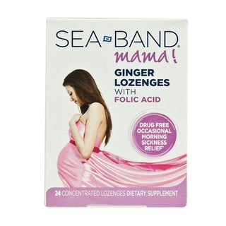 Sea-Band Mama Ginger Lozenges With Folic Acid