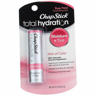 ChapStick Total Hydration Tinted Lip Balm, Rose Petal, 0.12 Oz