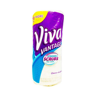 Viva Vantage Choose-A-Sheet* Paper Towels, White, Big Roll, 1 Roll