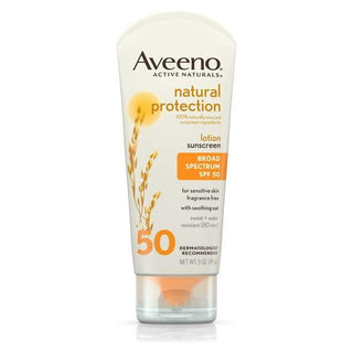 Aveeno Natural Protection Oil-Free Sunscreen Lotion SPF 50, 3 oz
