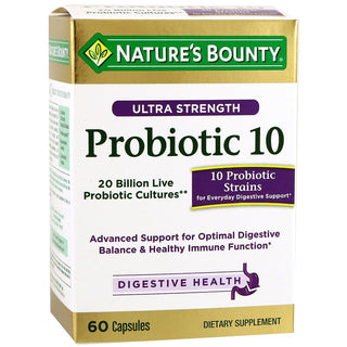 Nature's Bounty 60-Count Ultra Strength Advanced Probiotic 10 Capsules