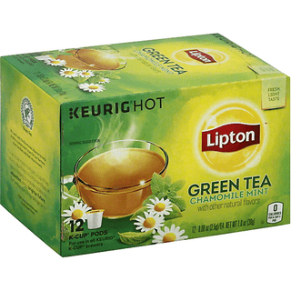 Lipton Green Tea, Chamomile Mint, K Cup Pods