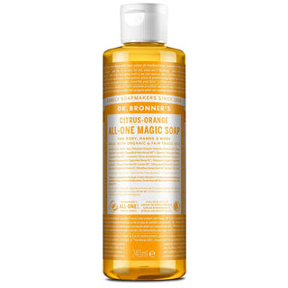 Dr Bronner's Organic 18-in-1 Hemp Pure Castile Liquid Soap Citrus Orange 8 Fl. Oz