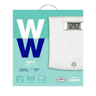 WW Scales by Conair Digital Plastic Scale White - Weight Watchers