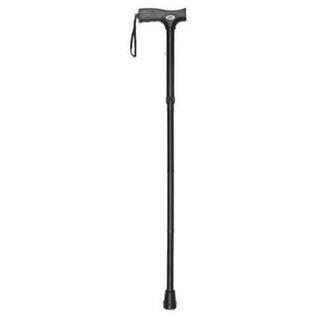 Carex Soft Grip Folding Cane, Black