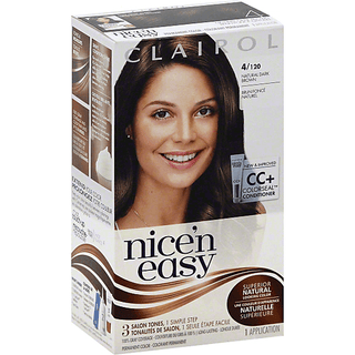 Nice N Easy Clairol 'N Permanent Hair Color 4 Natural Dark Brown 1 Kit