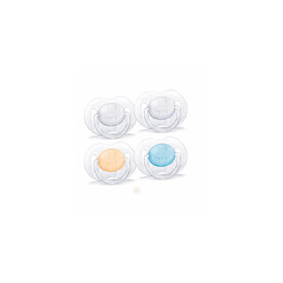 Philips Avent Translucent Clear Pacifiers 0-3M