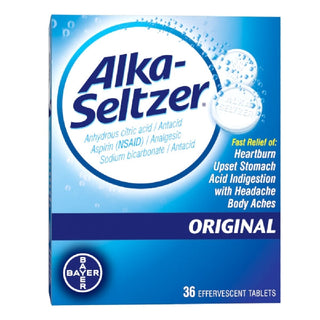 Alka-Seltzer Original Antacid/Analgesic Effervescent Tablets 36 Ct Box