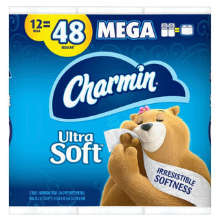 Charmin Mega Roll Ultra Soft Bathroom Tissue 12 Rolls