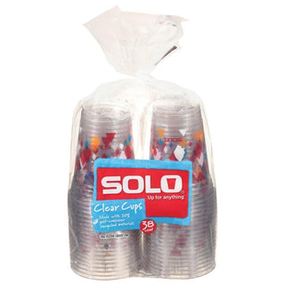 Solo Printed Clear Cups