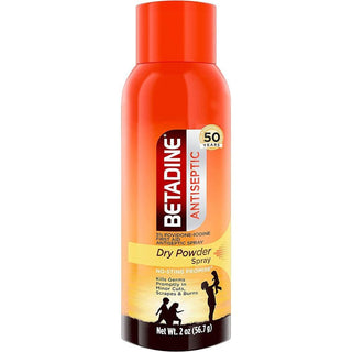 Betadine Antiseptic First Aid Dry Powder Spray - 2 Oz