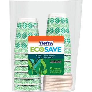 Reynolds Hefty Ecosave Compostable Hot Cups And Lids