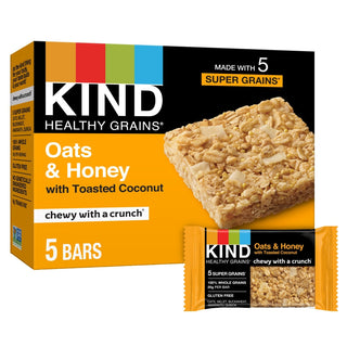 Kind Healthy Grains Granola Bars Oats & Honey With Toasted Coconut 5PK