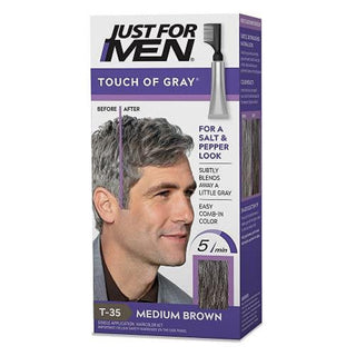 Just For Men Touch Of Gray Hair Treatment Color, Medium Brown T-35