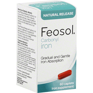 Feosol Iron, Carbonyl, Natural Release, Caplets DICONTINUED