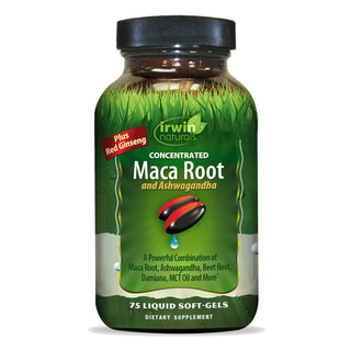 Irwin Naturals Concentrated Maca Root And Ashwagandha, 75 Liquid Soft-Gels