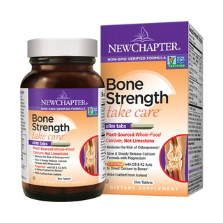 New Chapter Plant Calcium, Bone Strength, Take Care, 60 Vegetarian Slim Tablets