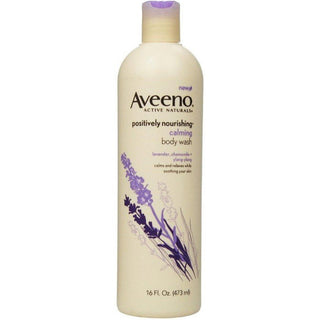 Aveeno Positively Nourishing Calming Body Wash Lavender, Chamomile + Ylang