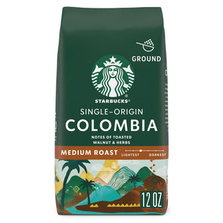 Starbucks Colombia Medium Roast Ground Coffee 12-Ounce Bag