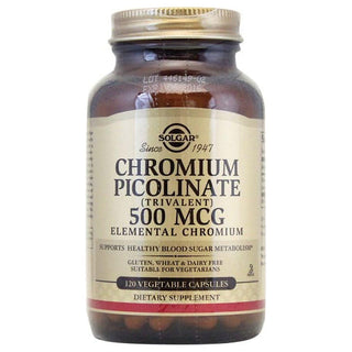 Solgar Chromium Picolinate 500 Mcg Vegetable Capsules