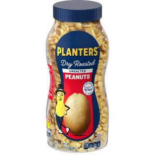 Planter's Dry Roasted Peanuts, Unsalted, 16.0 Oz Jar