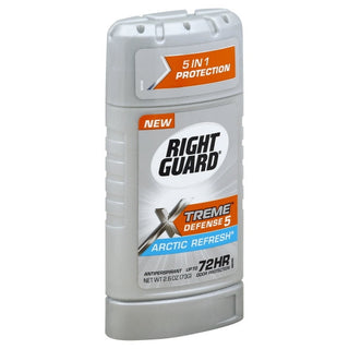 Right Guard Xtreme Defense Antiperspirant Deodorant Invisible Solid Stick Arctic Refresh