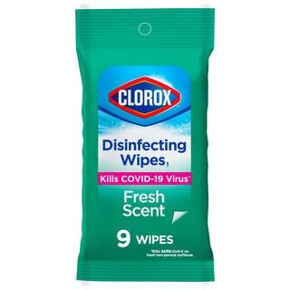 Clorox Disinfecting Wipes Fresh Scent To Go Pack! 9 Ct