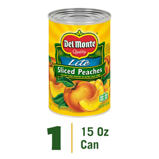 Del Monte Lite Sliced Yellow Cling Peaches In Extra Light Syrup 15oz
