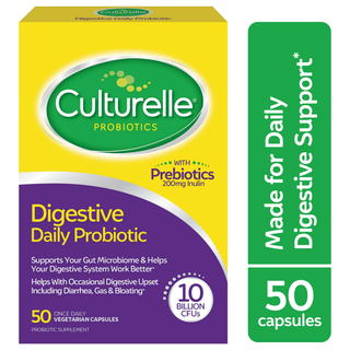 Culturelle Daily Probiotic, Digestive Health, Vegetarian Capsules 50 ct
