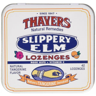 Thayers Lozenges, Slippery Elm, Natural Tangerine Flavor