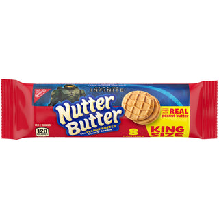 Nutter Butter Cookies, Sandwich, Peanut King Size! 3.5 Oz
