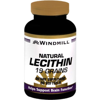 Windmill Natural Lecithin – 19 Grains (1200 mg), Softgels