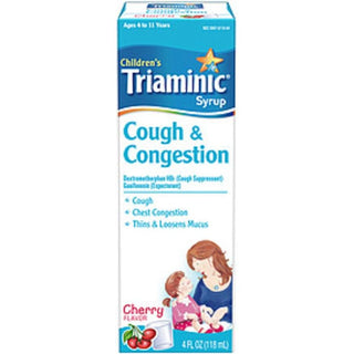 Triaminic Cough & Congestion, Children's, Syrup, Cherry Flavor