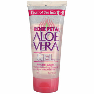 Fruit of the Earth Rose Petal Aloe Vera Gel, 6 Oz