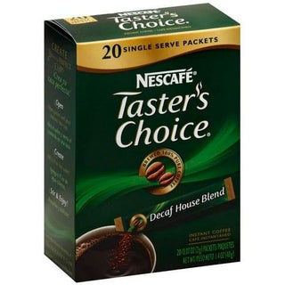 Nescafe Tasters Choice Coffee, Instant, House Blend, Decaf, Single Serve Packets