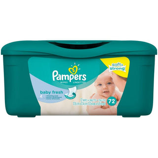 Pampers Baby Fresh Wipes 72 Ct Tub