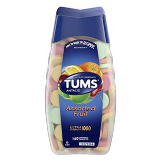 Tums Antacid/Calcium Supplement, Regular Strength, Chewable Tablets, Assorted Fruit