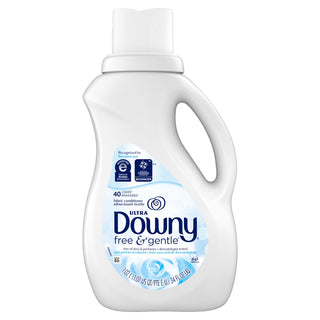 Downy Ultra Liquid Fabric Conditioner (Fabric Softener) Free & Gentle 40 Loads 34 Fl Oz