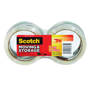 Scotch 3650-2 Long Lasting Storage Packaging Tape, 54.6 Yd L, 1.88 In W, Clear