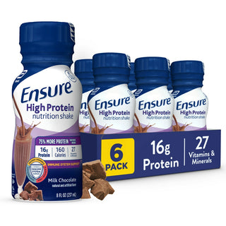 Ensure High Protein Milk Chocolate Nutrition Shake 8 Fl Oz 6 Bottles